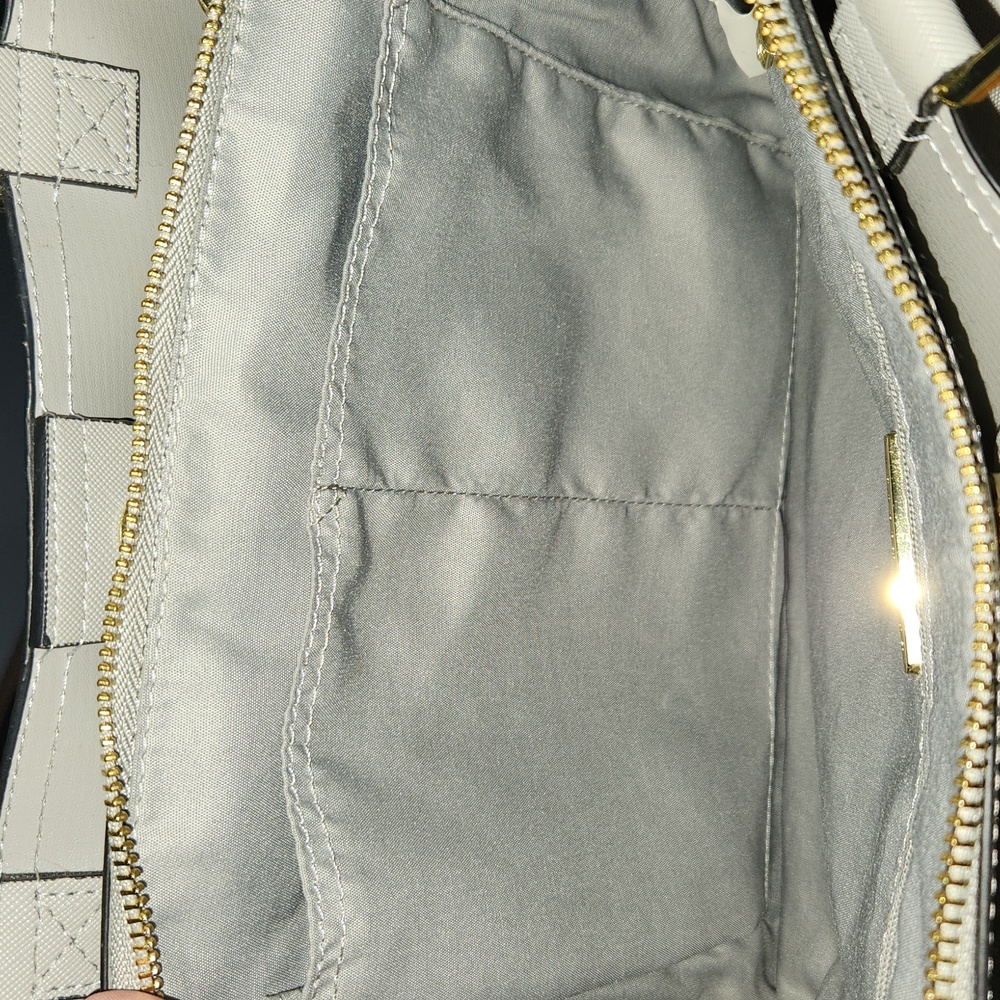 Steve Madden gray all leather carry or crossbody bag EUC - Picture 10 of 12